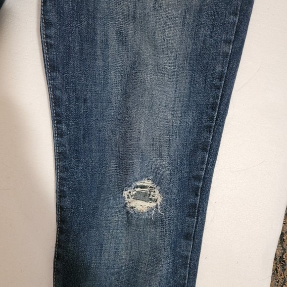 Calvin Klein Distressed Boot Cut Jeans Size 4 / 27 - Picture 7 of 11